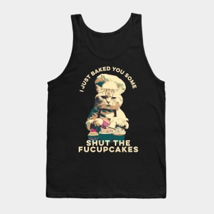 Fucupcakes - Retro Cat Tank Top